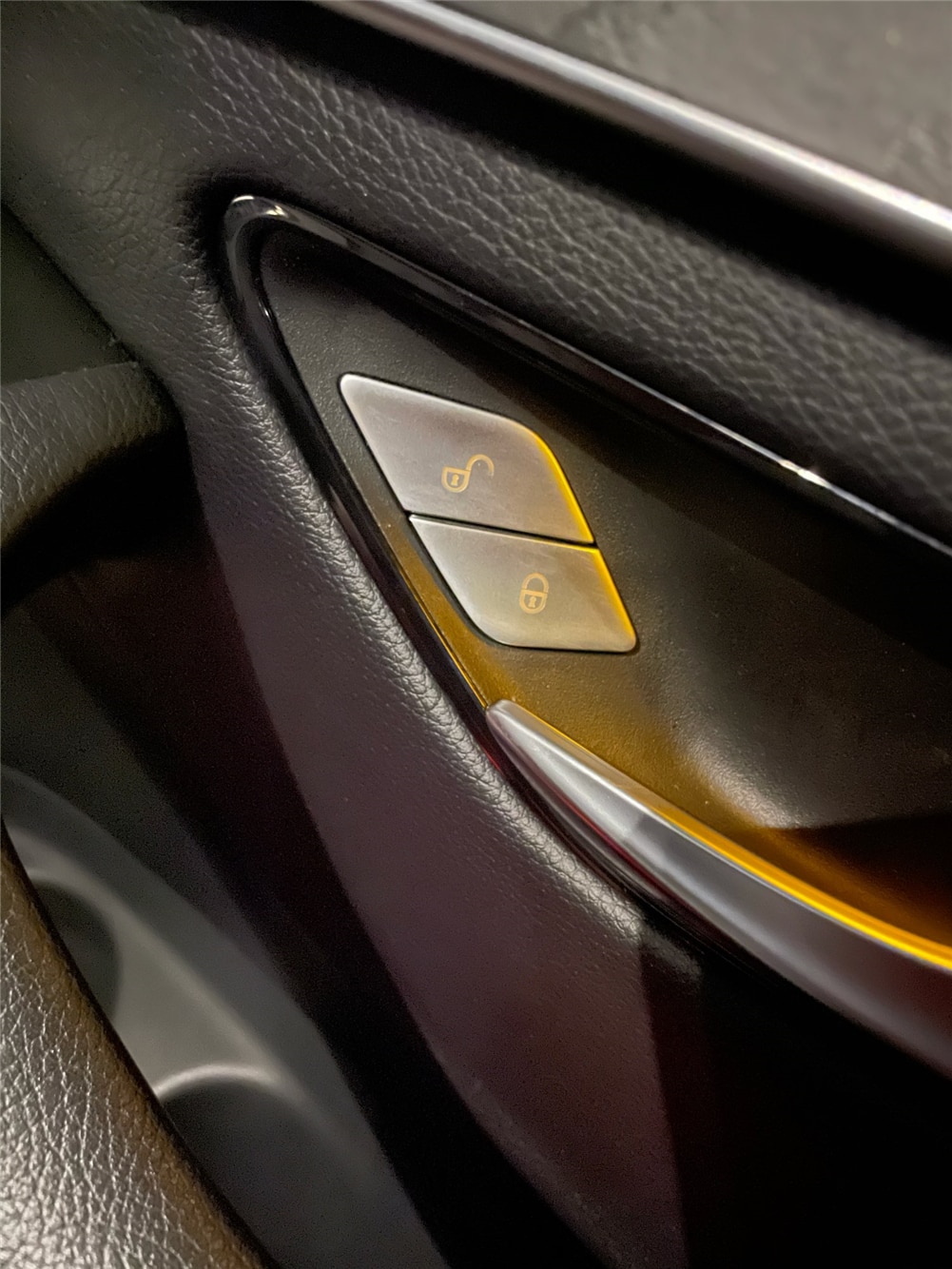 Car Door Lock Unlock Buttons Cover Stickers For Mercedes Benz C E class GLC W205 W213 X253 Vito W447 Car Accessories