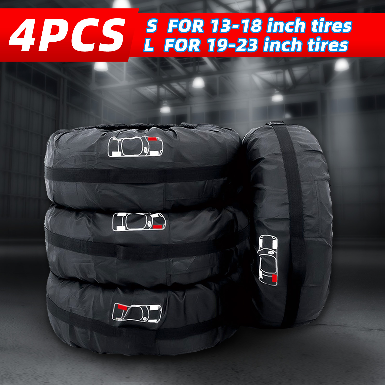 4 Teile/los Auto Reserverad Abdeckung Auto Rad Reifen Lagerung Taschen Staubdicht Schutzhülle Auto Styling Fahrzeug Reifen Zubehör