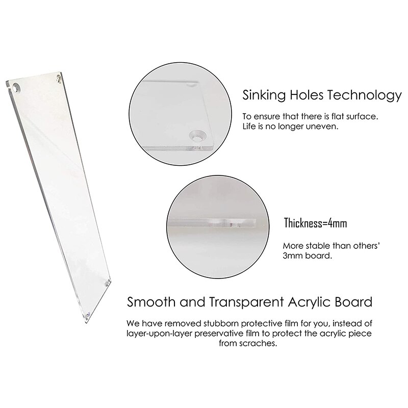 3- lags transparent akryl display stativ kagebakke display stativ til dekoration og opbevaring