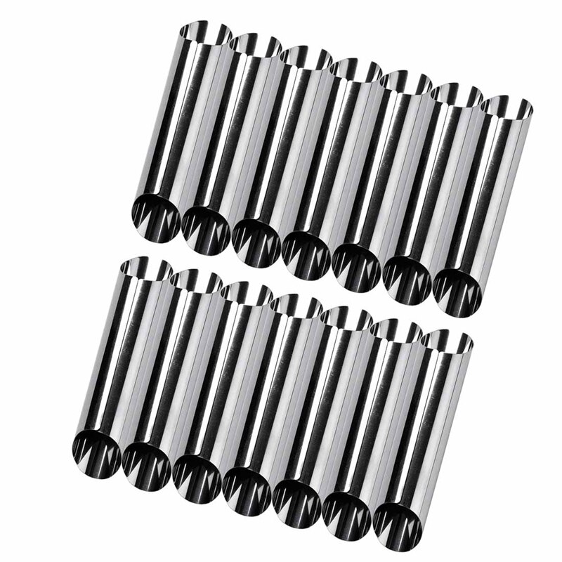 Set Van 14 430 Rvs Buizen Cannoli Gebak Formulieren Mallen-5 Inch: Default Title