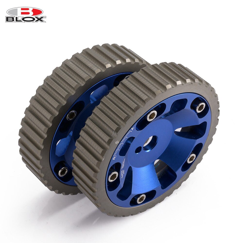 2Pcs Engine Motor Adjustable Cam Gear Shaft Wheel Spocket Blox For Mitsubishi 4G15/4G13 HU-CG4G15BL