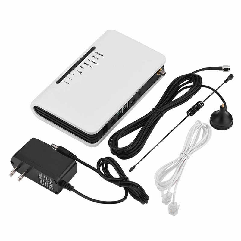 Wireless To Wired Telephone Box GSM network 24-Hour Work Can Connect The Phone Box Alarm Recorder Box SMA antenna connector: US Plug