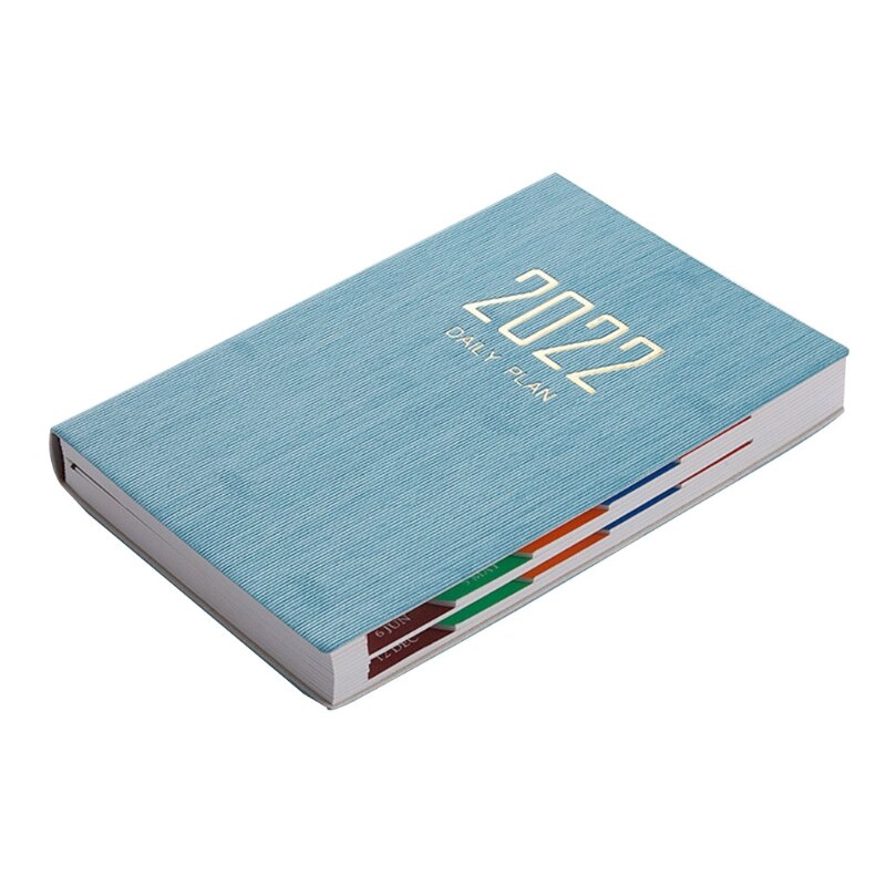 Planner Schedule Soft Faux Leather Cover Weekly Monthly Life Planner with Time Slots Appointment Book A5 Size 200 Sheets: blue