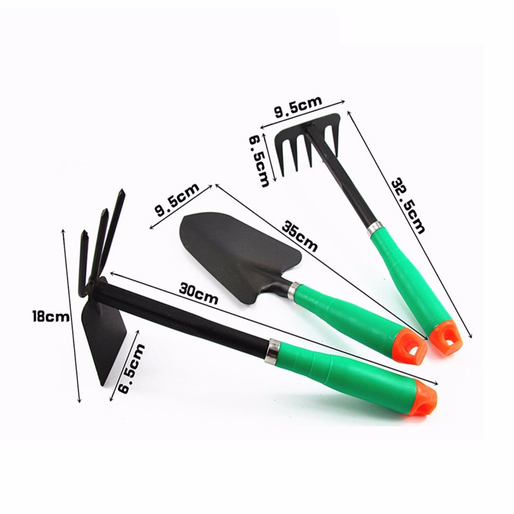 3 pcs Tuin gereedschap kit Tuin Park size schop hark schoffel kleine schoffel hark balkon groente planten Los Bodem Tuin hand Tool.