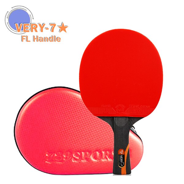 729 Friendship Ping Pong Racket Very 7 8 9 Star Table Tennis Racket Carbon Quick Attack with Loop Blade: 7 star FL handle