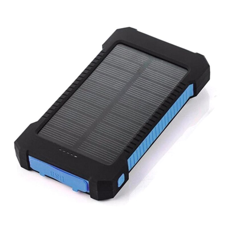 LED Dual USB Ports Solar Panel Power Bank Case Concise and vogue style Charger DIY Kits For Samsung (Battery Not Included)