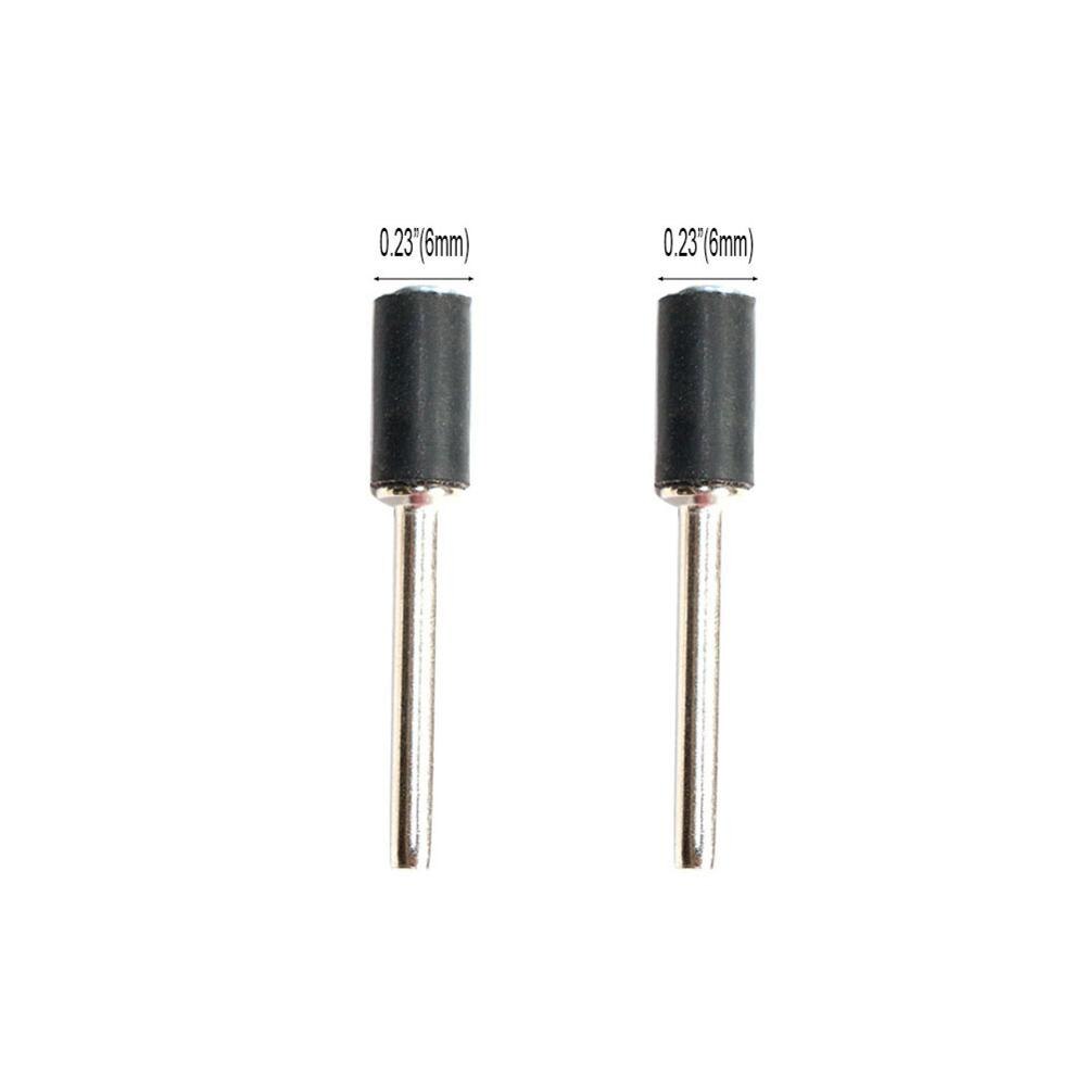 2 Pc/3 Pc Drum Schuren Schuurbanden 1/2 3/8 1/4 Inch Dremel Nail Boor Accessoires 2.35 Mm 3mm Schacht: 2pc 6mm / shank 3mm