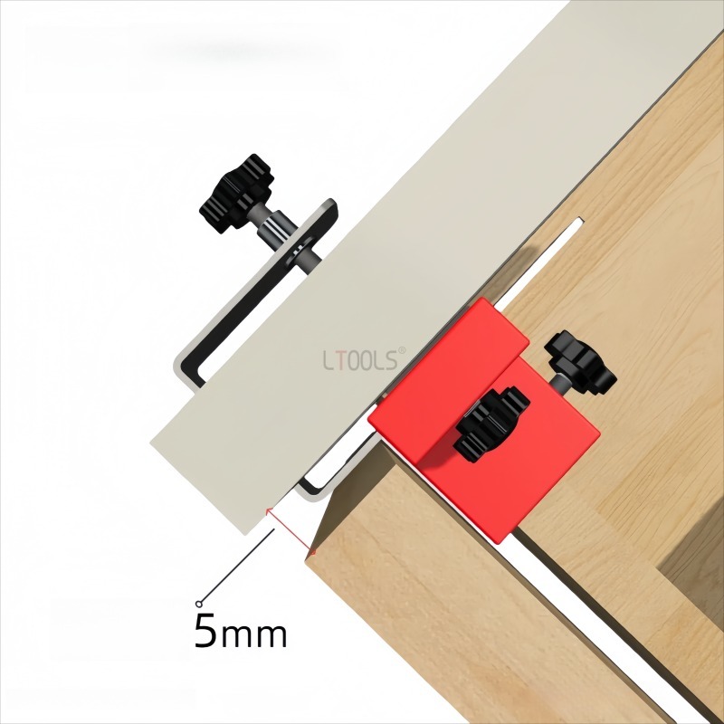 High Panel Drawer Clip with Thickened Stainless Steel Installation Auxiliary Tool Adjustable Woodworking Positioning Artifact