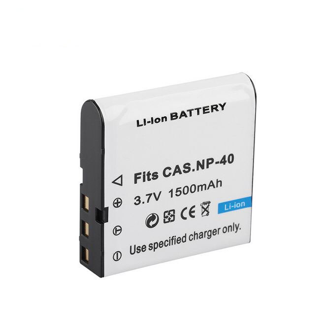 Dinto 2pcs 1500mAh 3.7V NP-40 CNP-40 CNP40 NP40 Replacement Digital Camera Battery for Casio EX-Z40 Z50 Z55 Z57 FC100