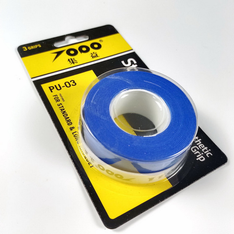 3 stks/pak Anti-slip Sterke Grap Badminton Grip Tennis Overgrip Tape Voor Racket Synthetisch Over Grip padel Accessoires: Blauw