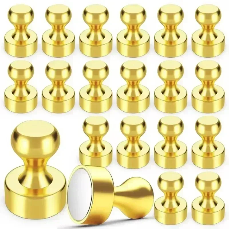 50 x starke magnetische Reißzwecken aus Metall, Neodym-Magnete, Whiteboard, Kühlschrank, Reißzwecke, Energie-Magnetblätter, Reißzwecken für Büro, Schule: 7M / Orange