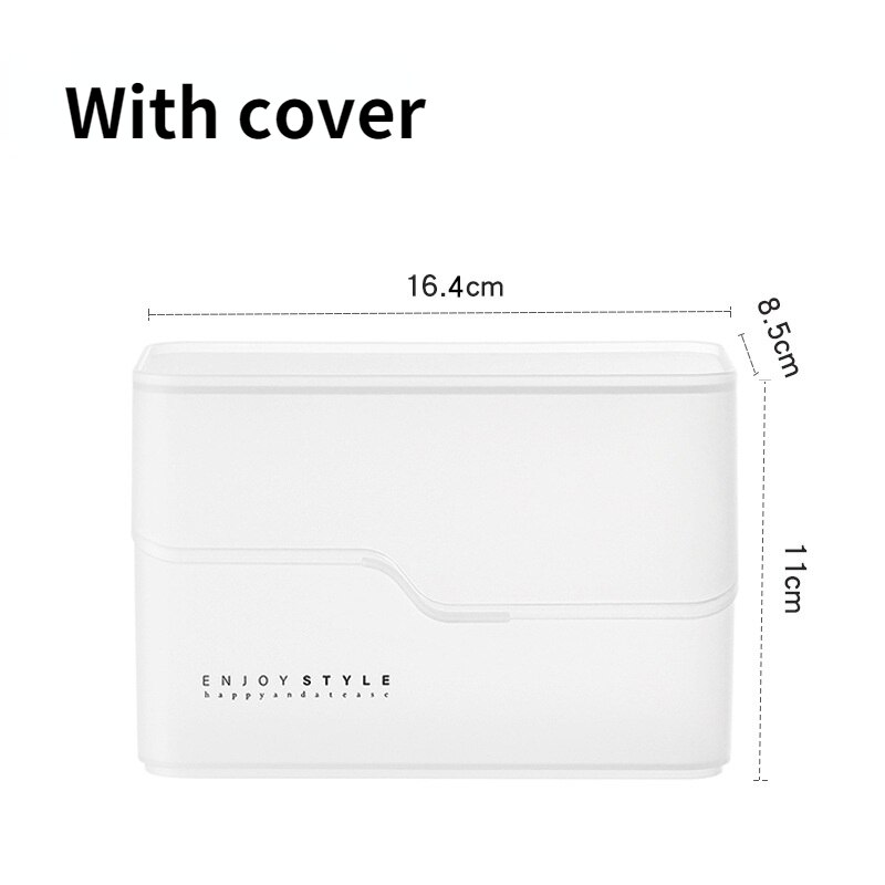 Portable Transparent Makeup Organizer Storage Box Acrylic Make Up Organizer Cosmetic Organizer Makeup Storage Drawers Organizer: Style6-White