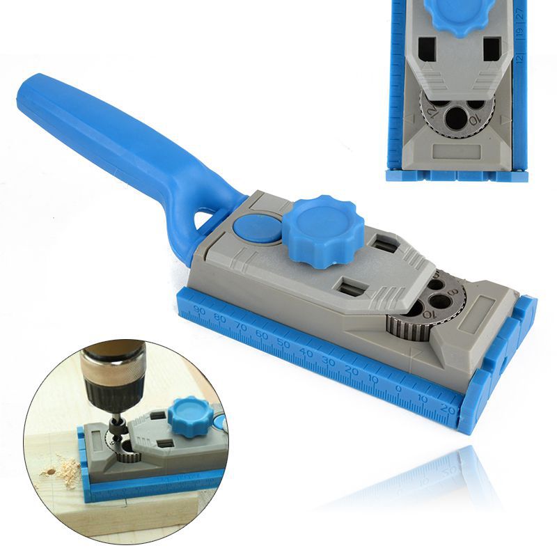 Oblique Hole Locator Multi-function Wood Work Tool Jig Pocket Hole System For Wood Working Drill Round Tenon Locator