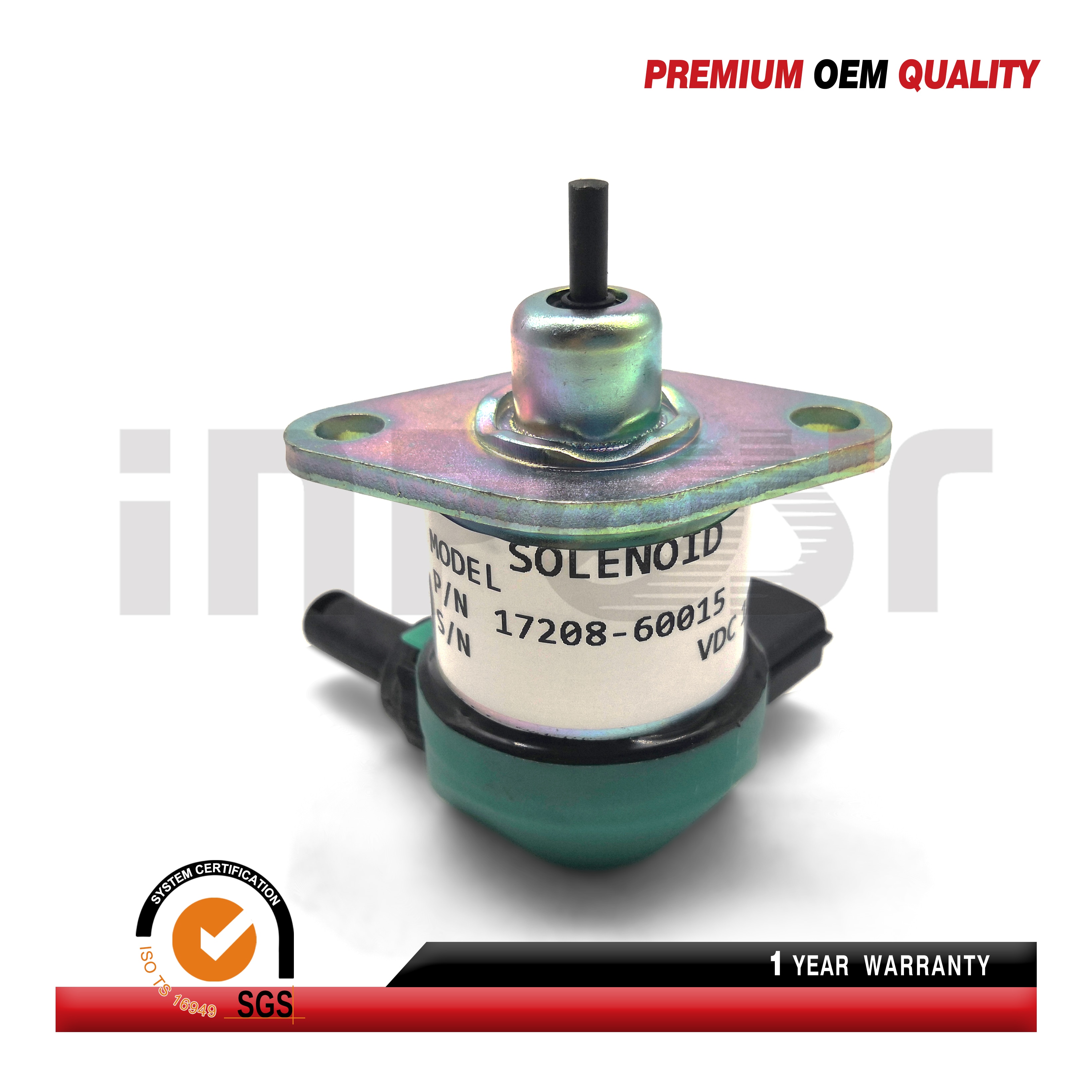 Fuel Injection Harness Fuel Shut Off Solenoid, Stop Solenoid,17208-60015 17208-60016 17208-60017 17208-60010, Kubota D905 D1005 D1105 V1205 V1305 V1505, In USA Ready To Ship Fuel Solenoid - Foto 3