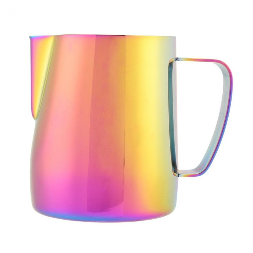 Roestvrij Staal Koffie Melk Opschuimen Jug Pitcher 350Ml/600Ml Multicolor Espresso Koffie Pitcher Barista Koffie Tool Caffeeware: A / 600ml