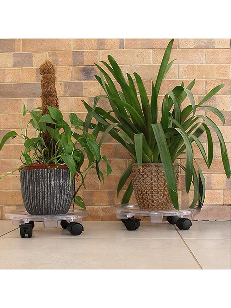 Planter Caddy With Brake 360 Wheel Flowerpot Mobile Tray Plant Stand Indoor Outdoor Planter Caddy Flower Pot Mover Trolley