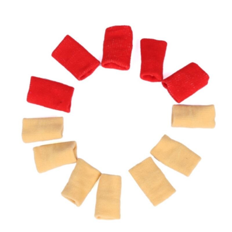 Protective Support Washable Finger Sleeves Sports Protector Cover Volleyball Badminton Basketball Fingertip Guard Braces