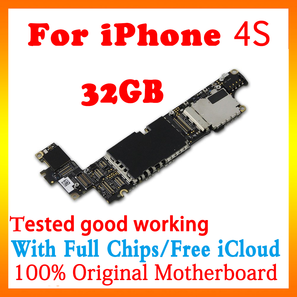 Originele Voor Iphone 4 4S 5 5C 5S 5SE Moederbord Ontgrendeld Moederbord Voor Iphone 5S logic Board Met Chips Ios Mb: 4S 32