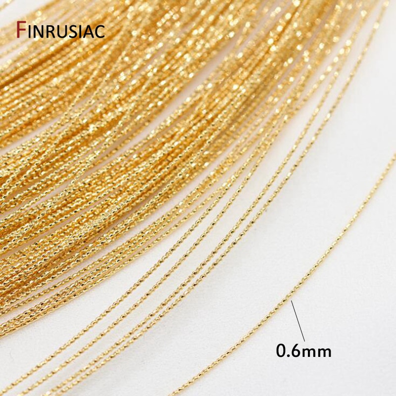 Alambre de cobre de 0,6mm chapado en oro de 14K para fabricación de joyas, Material de joyería artesanal hecho a mano