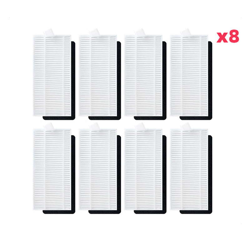 Para Cecotec Conga 2290 Ultra 05661 Robot repuestos de aspiradora accesorios Cepillo Lateral principal filtro Hepa trapo de fregona: Negro