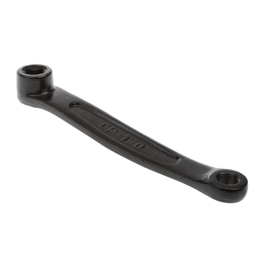 170mm Black Steel Iron Left Hand Crank Arm For Bicycle / Bike