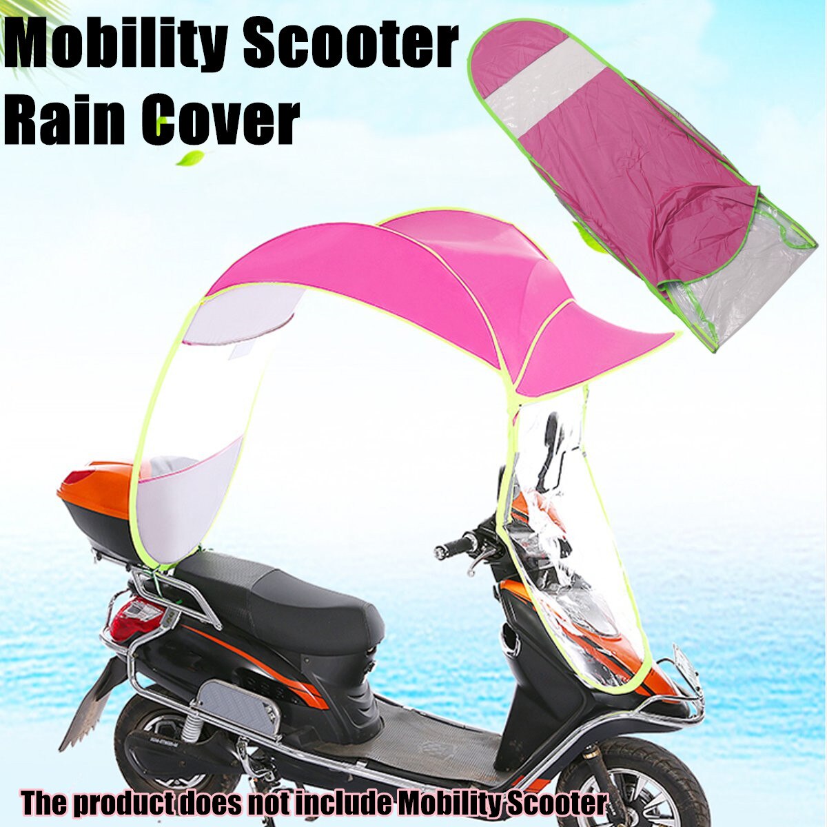1Pcs Universele Motorhoes Scooter Bike Outdoor Paraplu Uv-bescherming Zonnescherm Regenhoes Diy Waterdicht Stofdicht Cover