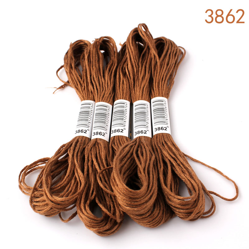 3859-10 sztuk nici robić haftu krzyżykowego / nici robić haftu krzyżykowego / nici niestandardowe kolory wszystkie kolory 447 kolorów nie6-3859-5200: Ciemnoszary