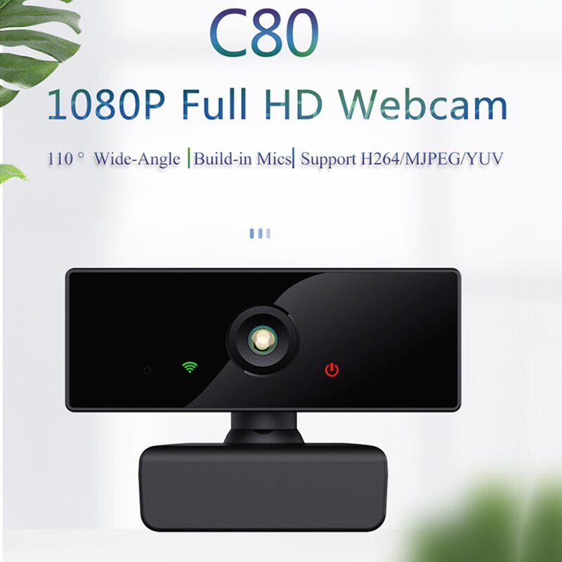 HD 1080P PC Camera Webcam with Microphone for Laptop Desktop Video Recording NOV99
