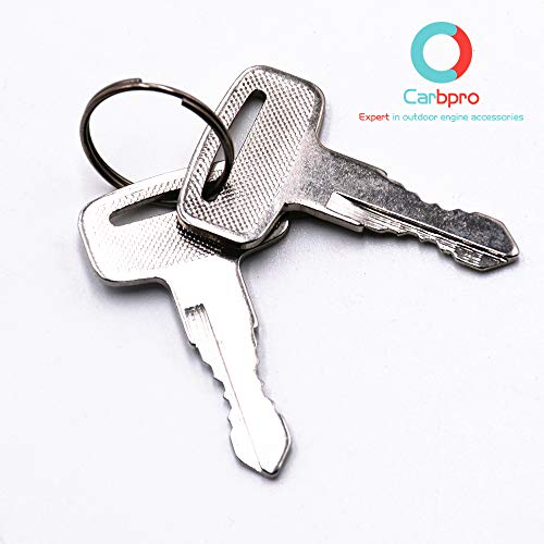 for Golf Cart Key Switch for EZGO for Golf Cart Ignition Switch 17421G1, 2 Prong 4 Key Free Terminals &amp; Carabiner