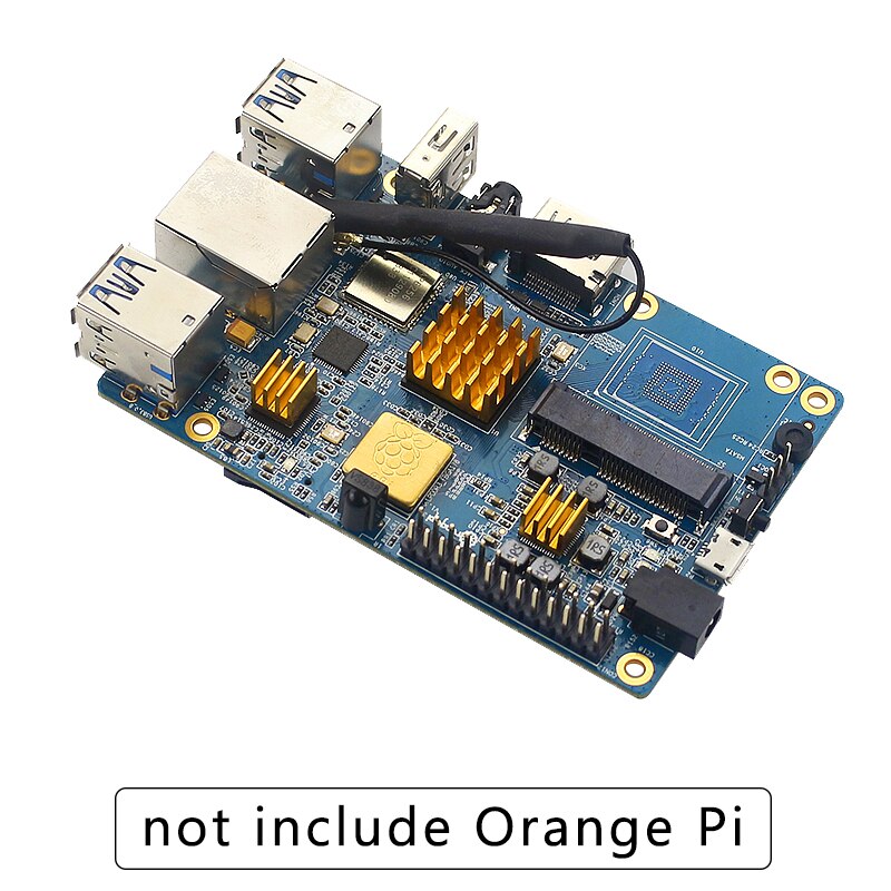 Disipadores de calor de aluminio para naranja Pi 3, disipador térmico de Metal, almohadilla de refrigeración, disipación de calor pasiva, radiador para naranja Pi 3