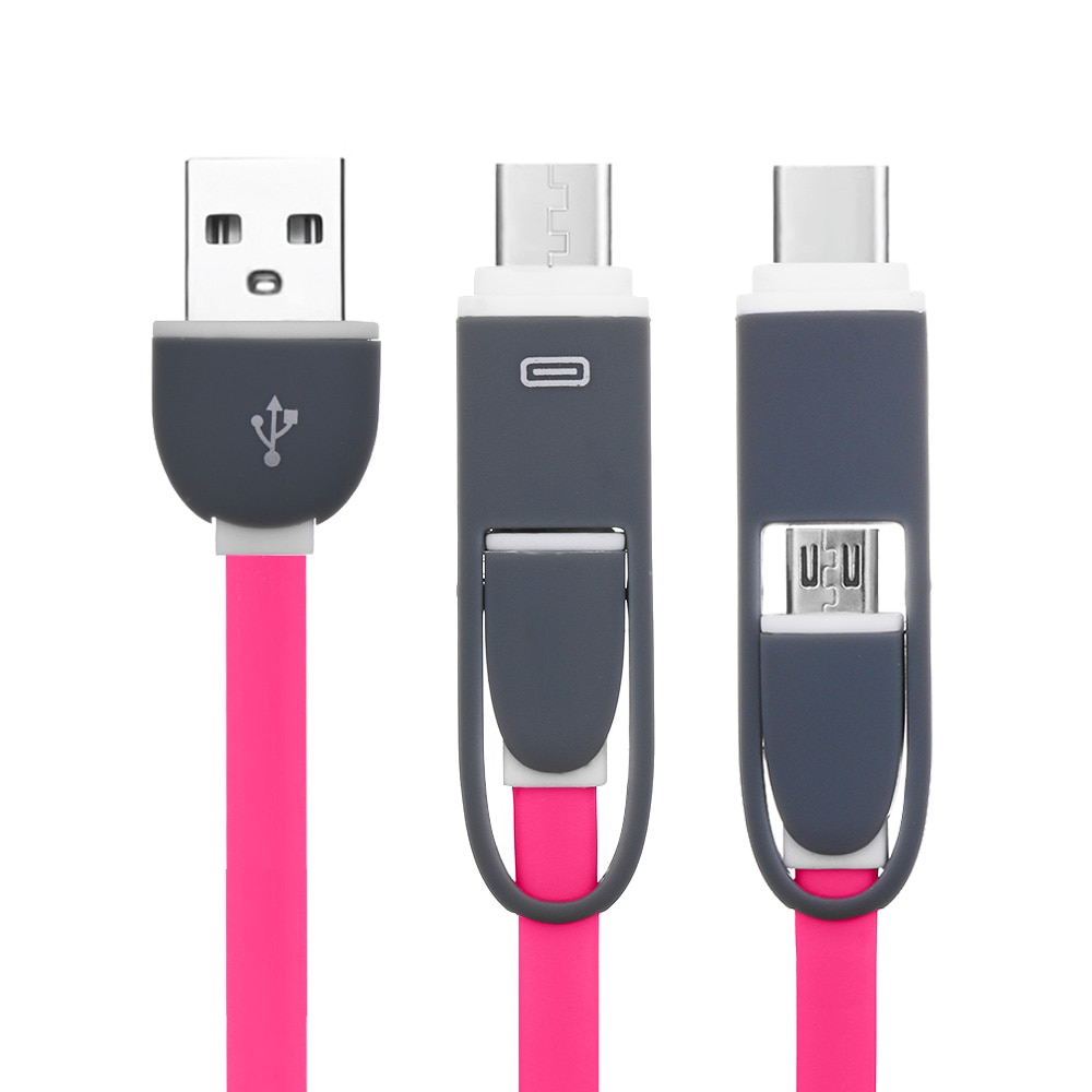 2 In 1 Oplaadsnoer USB-C Adapter Type-C Om Micro Usb Converter Gegevens Charger Kabel Smartphone Accessoires Digitale usb 3.1