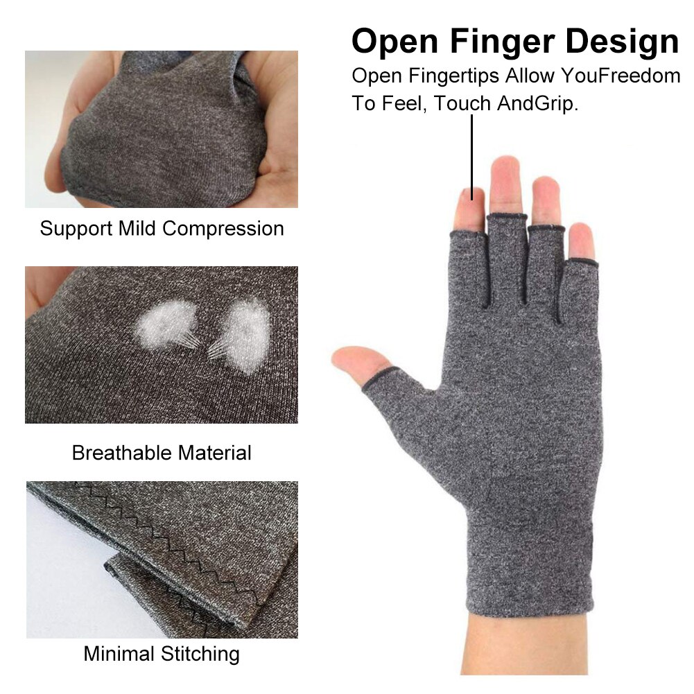 1 par kompressionshåndledsstøtte ledsmerter lindring håndbøjle gigthandsker kvinder mænd terapi armbånd