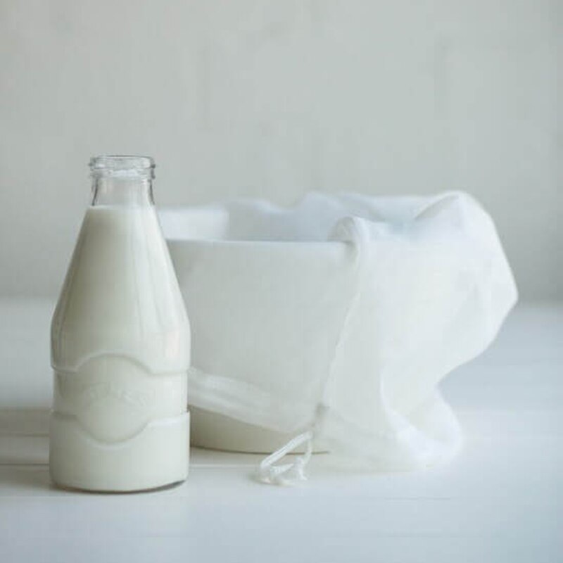 2 or 1 st 100%  nylon nät sil durkslag nätsil nöt mjölk filterpåsar kall fruktjuice kaffe te återanvändbara köksgrejer