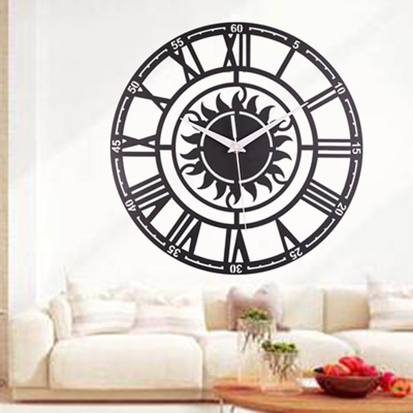 Retro Decorative Sun Roman Digital Acrylic Wall Clock august15