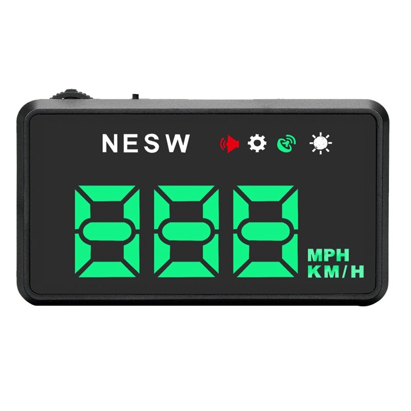Universele auto hud head-up display, digitale hud-display met kompas, beveiligingsalarmsysteem voor auto's