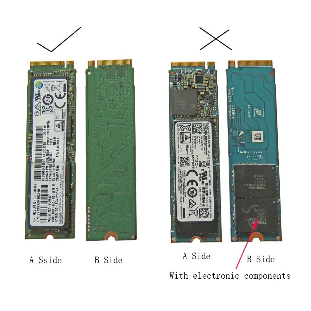 Til apple ssd adapter til macbook air ssd adapter nvme pcie m .2 m nøgle til macbook air pro  a1398 a1502 a1465 a1466