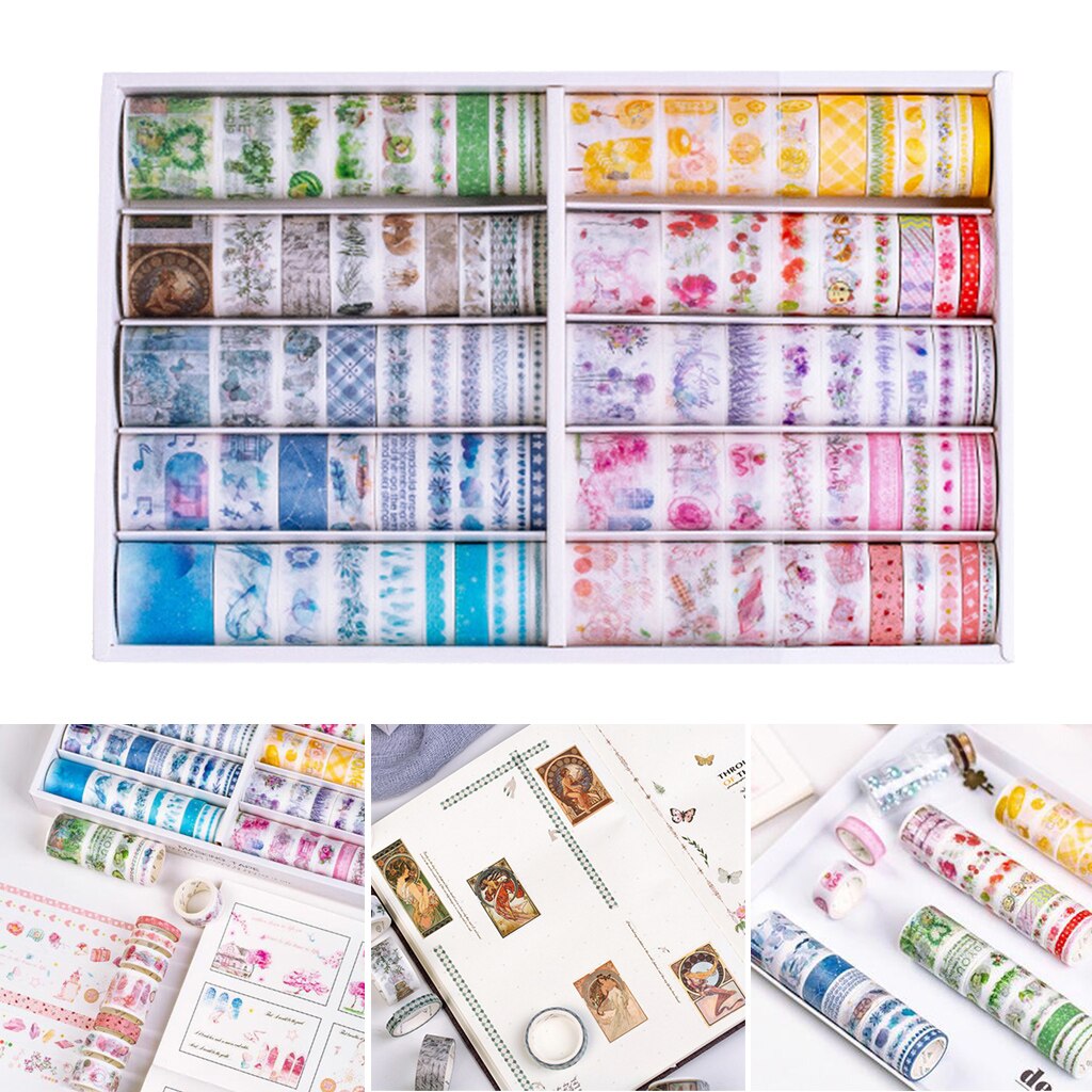 Set Di 40 Rotoli Washi Tape - 10mm X 2m Per Fai Da Te E Scrapbooking - Foto 6