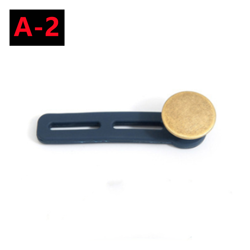 Extensor de botón de Metal para pantalones vaqueros, costura gratis, extensores de cintura retráctiles ajustables, expansor de cintura con botón, 10/5/1 ud.: 6 # / Cobre envejecido