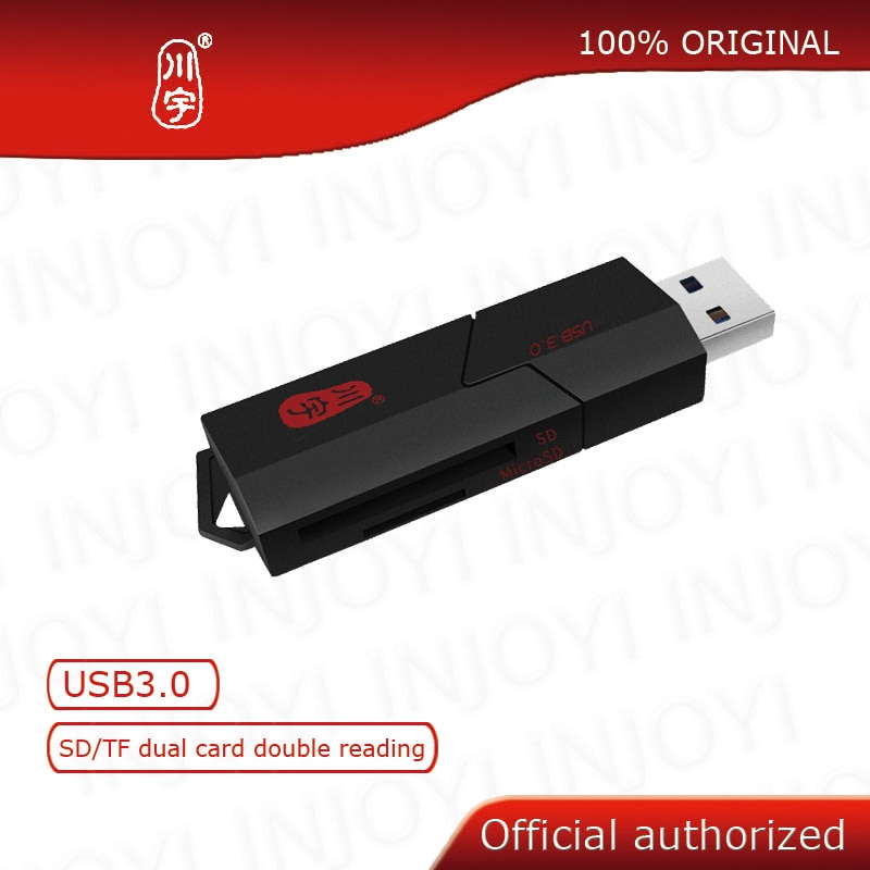 Kawau TF SD Kaartlezer 3.0 USB Max Ondersteuning 512GB Kaart Adapter met Micro SD/SD Card Slot c307 Memory Kaartlezer voor Computer