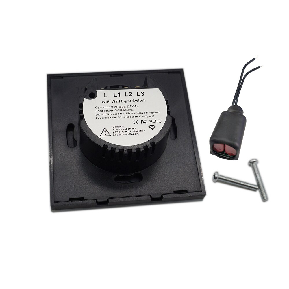 EU/UK 1/2/3 Gang eWelink Wifi Clever-Zauberstab Licht Schalter berühren Tafel Fernbedienung Einzelnen Feuer Draht Keine Neutralen Linie schalter