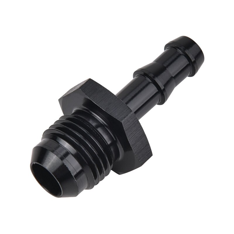 evil energy 6AN Flare To 3/8 Aluminum Fuel Fitting 6AN Flare To 5/16 Fittings Adapter Push On Barb Connector Black: AN6 5 16