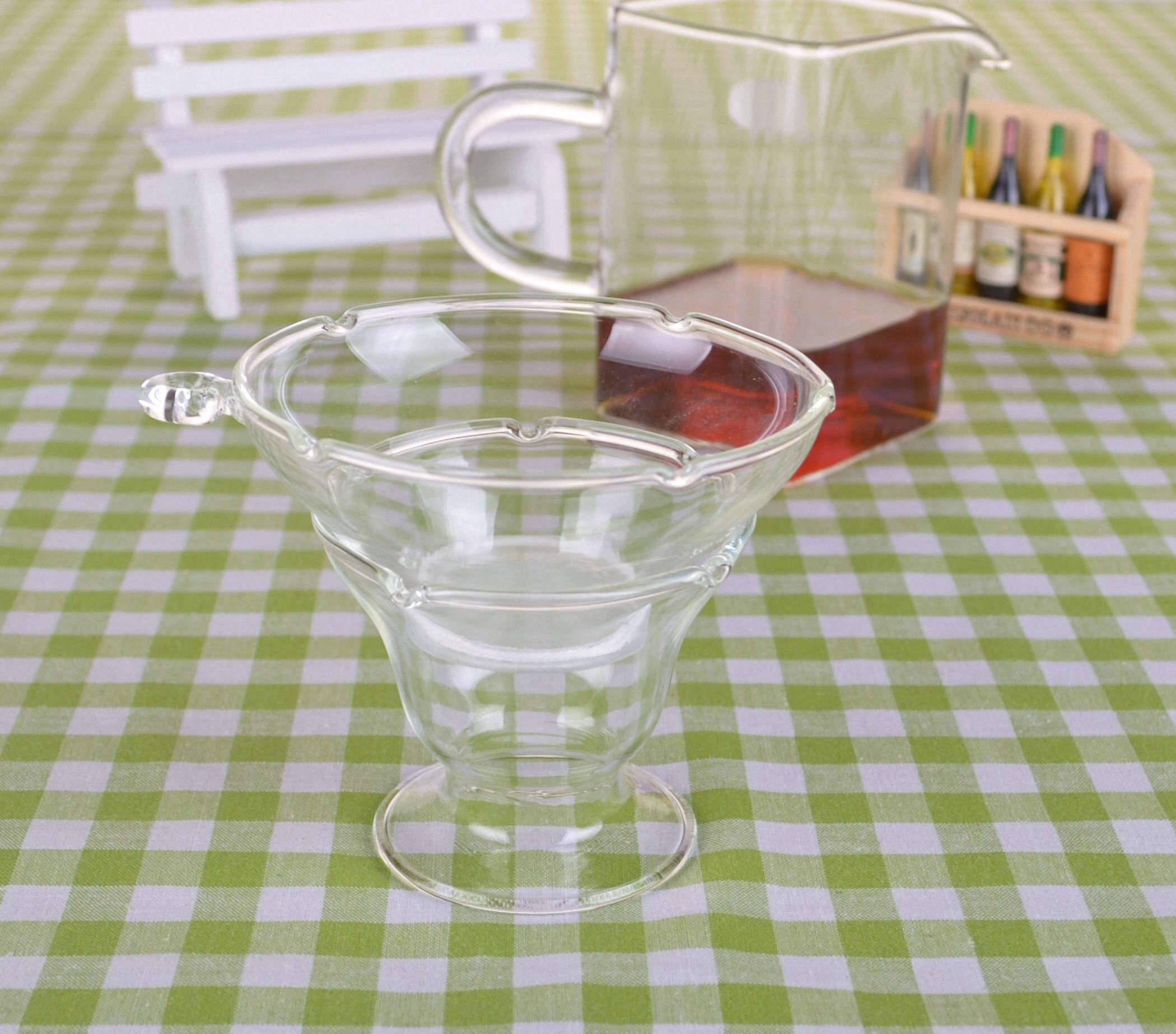 Helder Hittebestendig Glas Thee Trechter Filter Zeef Met Conische Standhouder