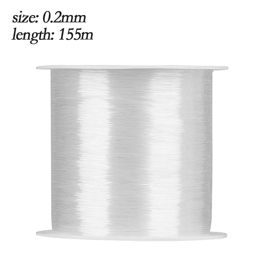Fiskesnøre super power fiskesnøre wire pe nylon line stærk fisketråd krystal tråd monofilament lystfiskeri: 0.2mm -155m