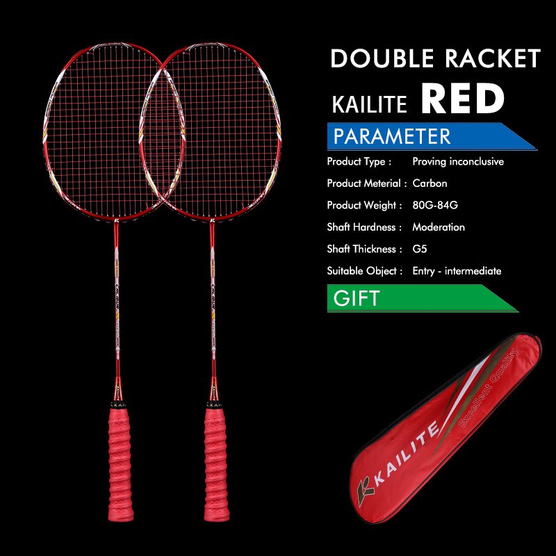 2 Pieces 4U G5 80g Carbon Fiber Badminton Racket Carbon Badminton Racquet 22-28 LBS: C7