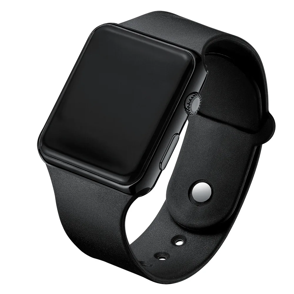 2022 Sport Horloge Voor Vrouwen Elektronische Led Digitale Horloge Casual Simple Siliconen Vrouwelijke Horloge Luxe Elektronische Klok