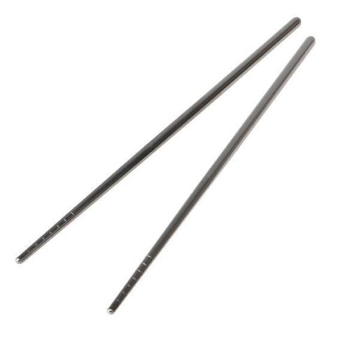 1pc spisepinde i rustfrit stål alle firkantede sæt anti-skrid og anti-skoldning hule spisepinde metal spisepinde