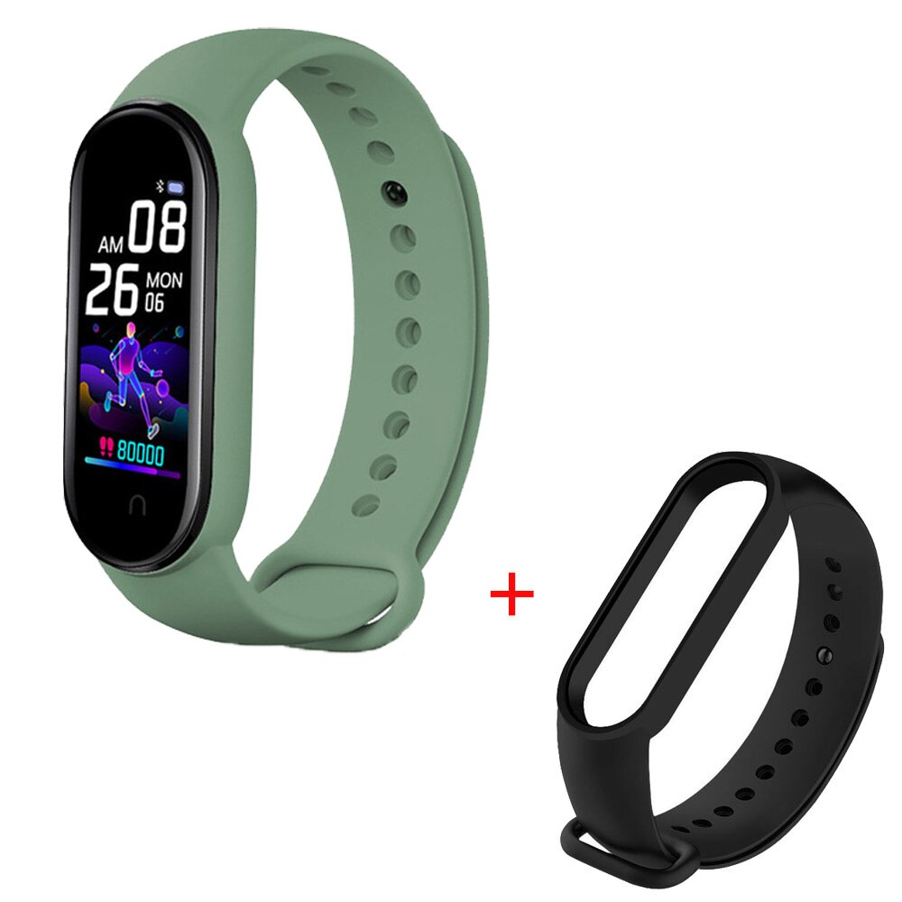 Männer Frauen Clever Uhr M5 Fitness Tracker Herzfrequenz Blutdruck Monitore Mit Bluetooth Wasserdichte Smartwatch Für IOS Android