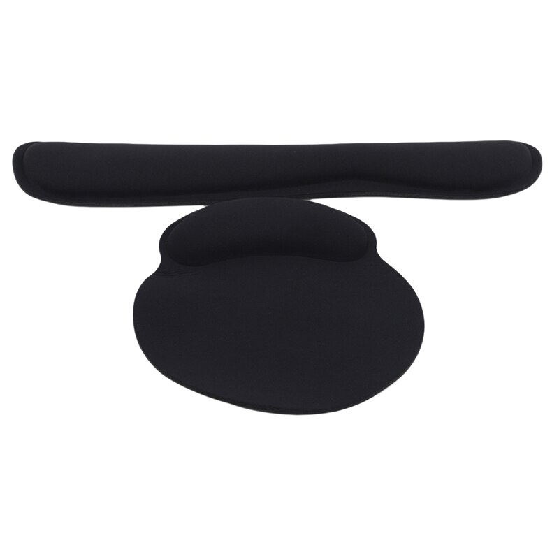 Toetsenbord polssteun met memory foam zwart | Ergo2Work
