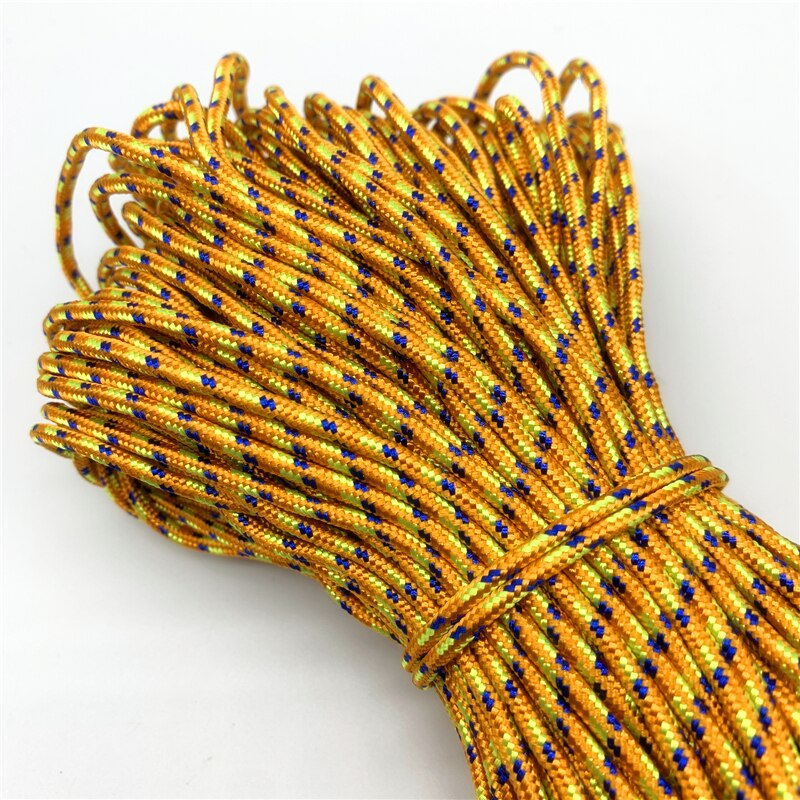 10 yards/Lot 3mm Koord Touw Parachute Lanyard Touw Voor Klimmen Camping Survival Apparatuur Paracord Armband Masker Lanyards