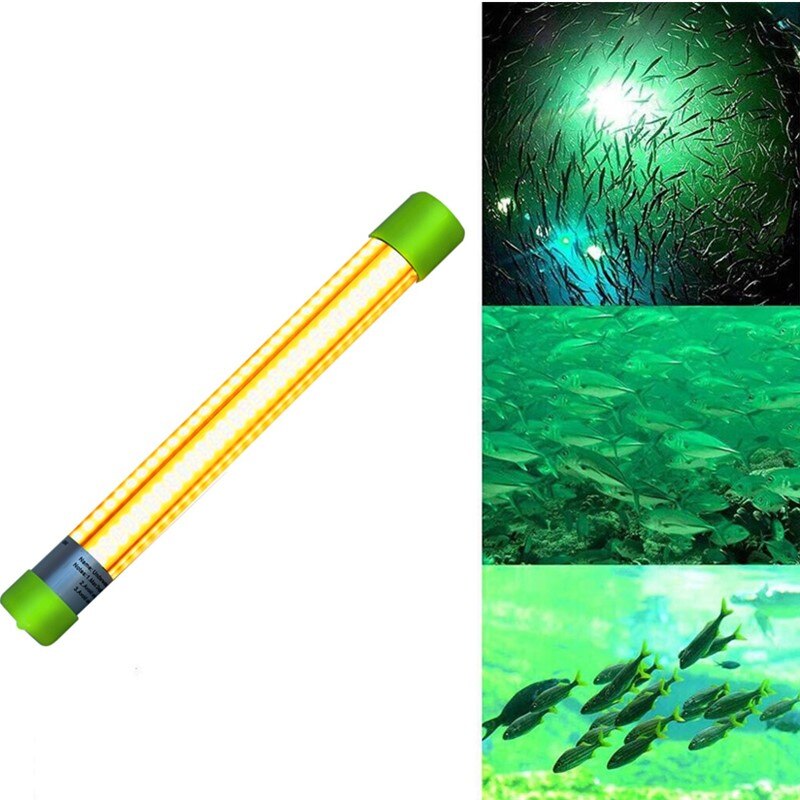 Onderwaterlamp voor vissen met led 20w 60w dc 12v 6m kabel  ip68 waterdichte vislokkers